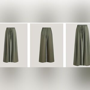 Elegant High Waisted drawstring beach pants